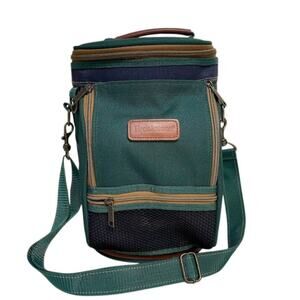 Brookstone Golf Bag Cooler Insulated Forrest Green Navy 10 Can Drink Sporty Pack